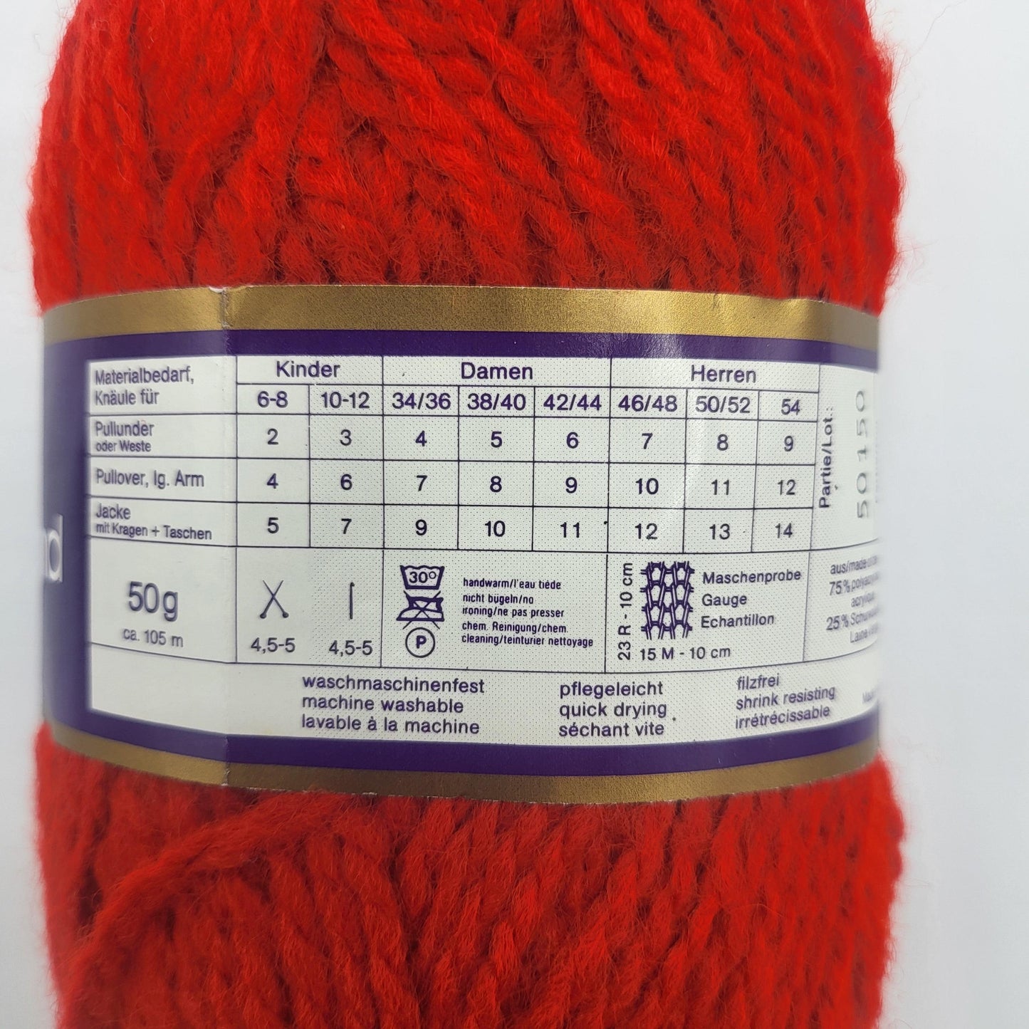 Hübner Wolle Knäule Wolle 50gr Strickgarn für stilvolle Pullover, Westen und Pulunder - EkoDeko.de