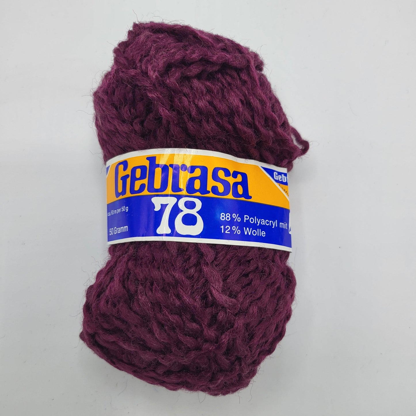 Gebrasa 78 Strickgarn 50 gr Vielseitiges Strickerlebnis mit Polyacryl und Wolle - EkoDeko.de