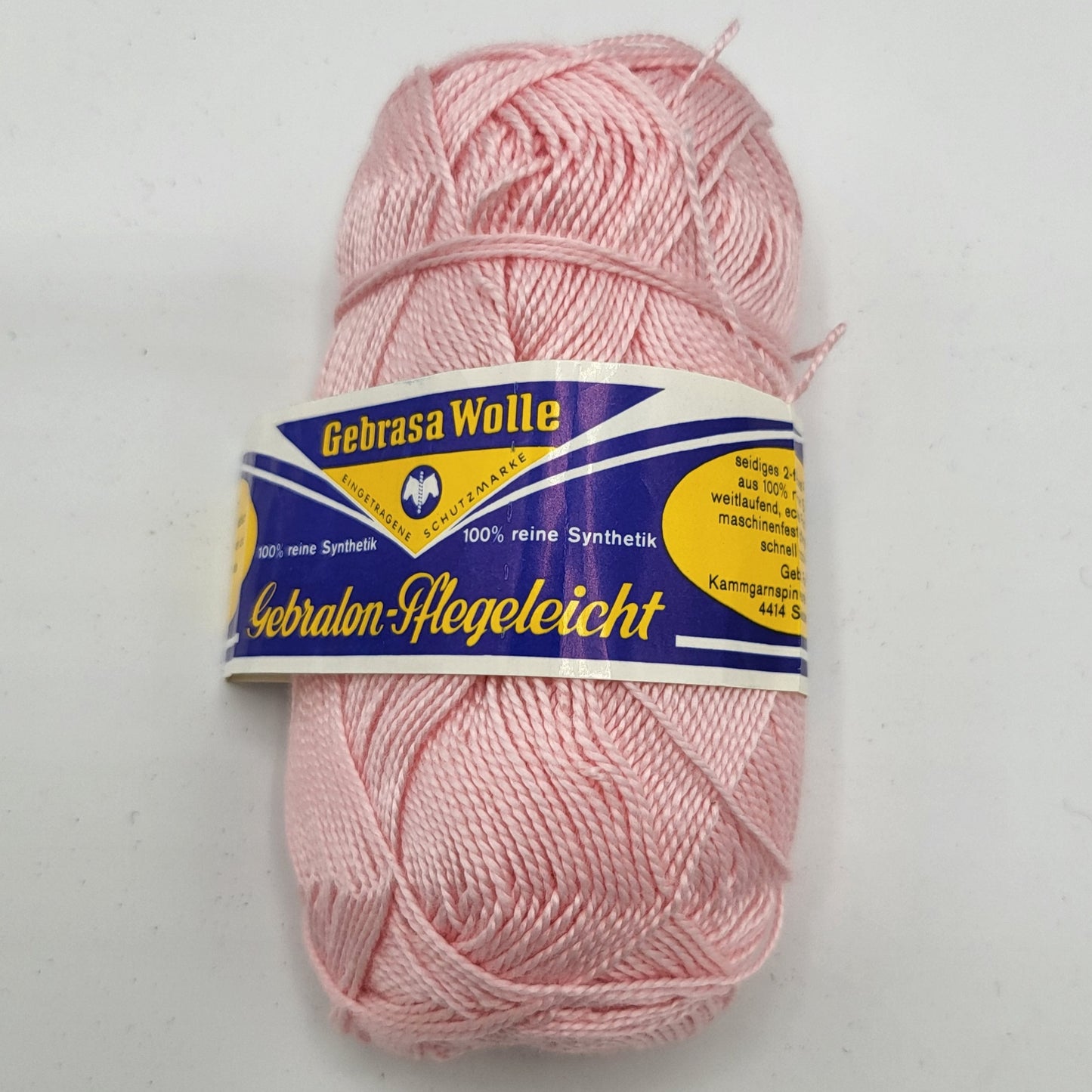 Gebrasa Wolle Gebralon-Pflegeleicht 50g 100% Reine Synthetik