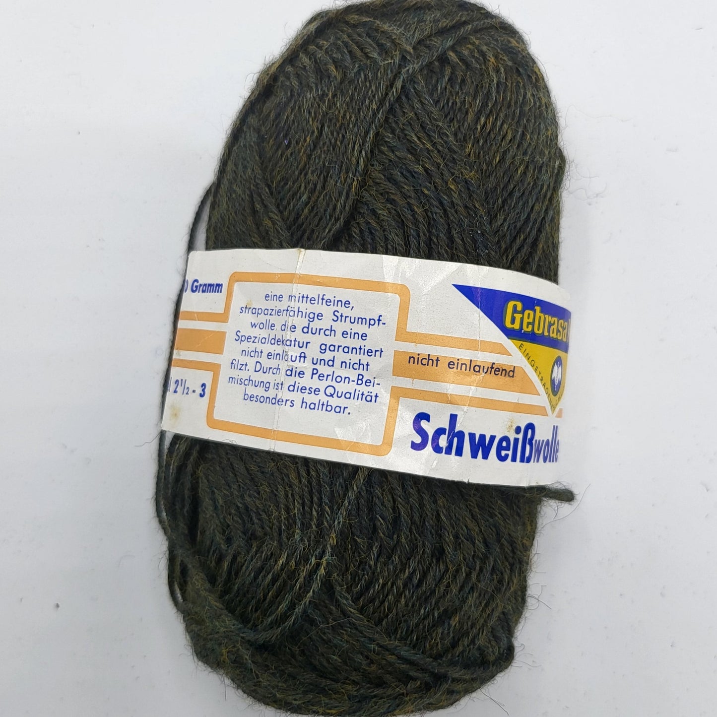 Gebrasa Wolle Schweißwolle mit Perlon 50g für Sockenprojekte