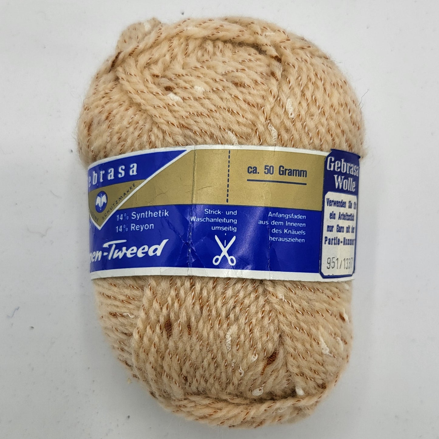 Gebrasa Noppen-Tweed 50g Schurwolle Wärme und Weichheit