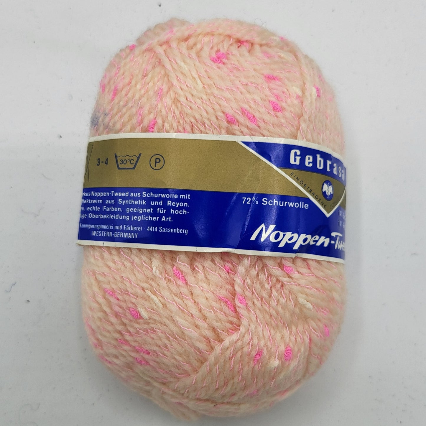 Gebrasa Noppen-Tweed 50g Schurwolle Wärme und Weichheit