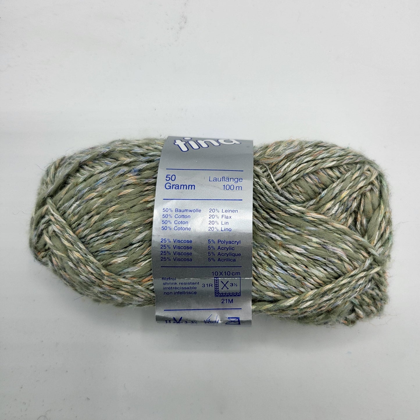 Schoeller Wolle Tina 32 Farben 50gr Baumwolle Leinen Metallic-Garn - EkoDeko.de