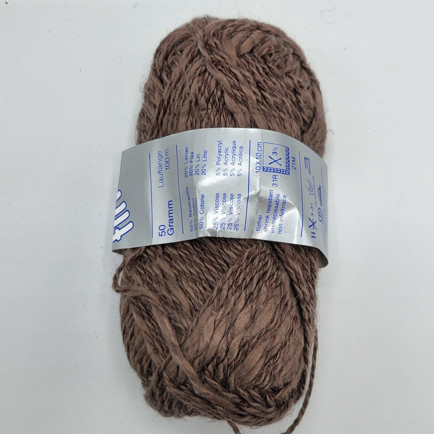 Schoeller Wolle Tina 32 Farben 50gr Baumwolle Leinen Metallic-Garn - EkoDeko.de