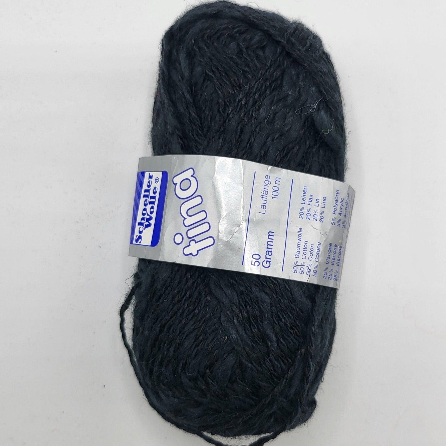 Schoeller Wolle Tina 32 Farben 50gr Baumwolle Leinen Metallic-Garn - EkoDeko.de