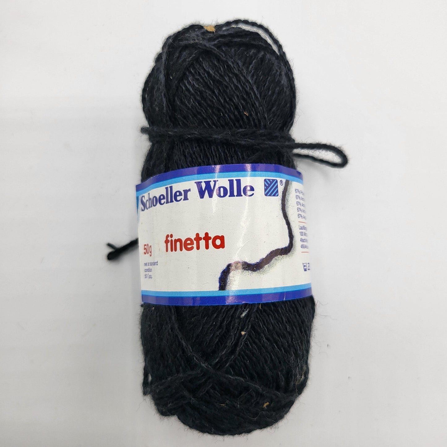 Schoeller Wolle Finetta 50g 100m Stirckgarn 4ply weich - EkoDeko.de