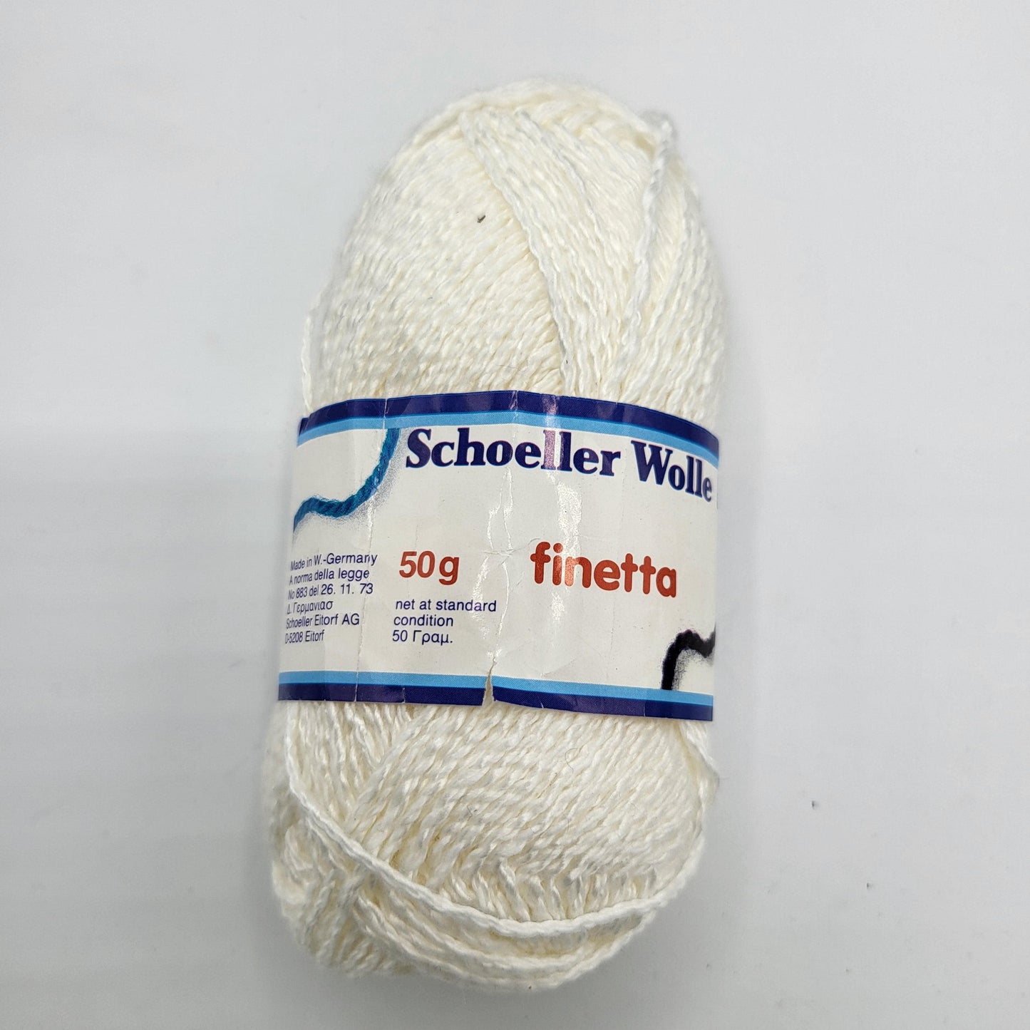 Schoeller Wolle Finetta 50g 100m Stirckgarn 4ply weich - EkoDeko.de