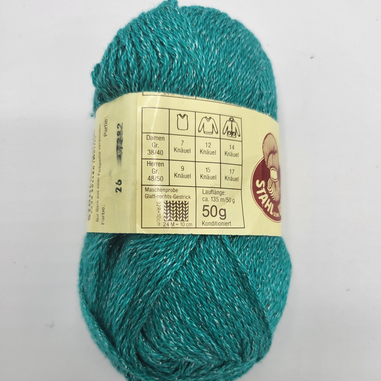 Stahl Wolle Blues 50g Baumwolle Vielseitig einsetzbar