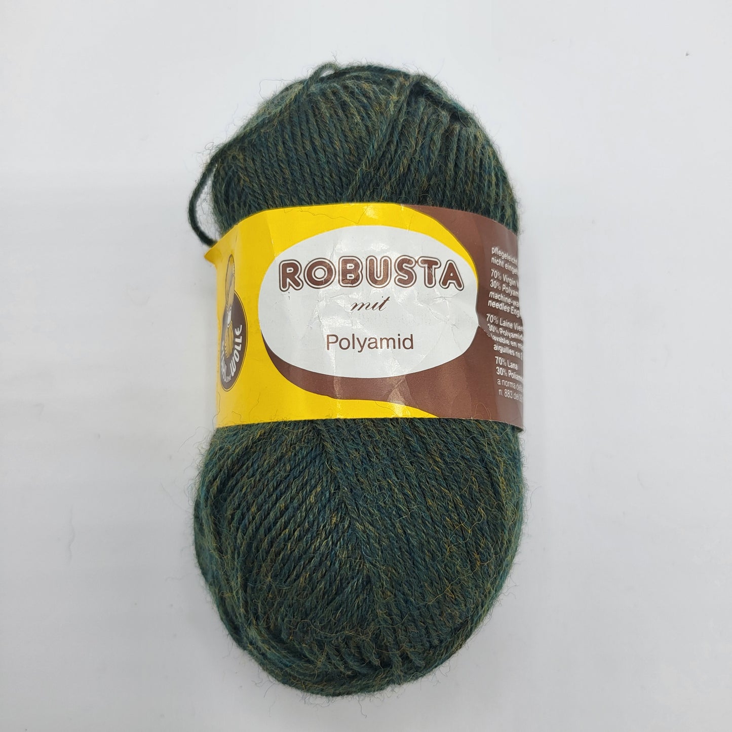 Stahl Robusta Schurwolle 50g Schurwolle 4-fach nicht filzend