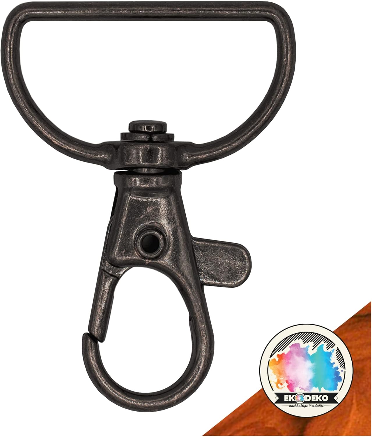 EkoDeko 25er Pack Schlüsselanhänger Karabiner Makramee Zubehör