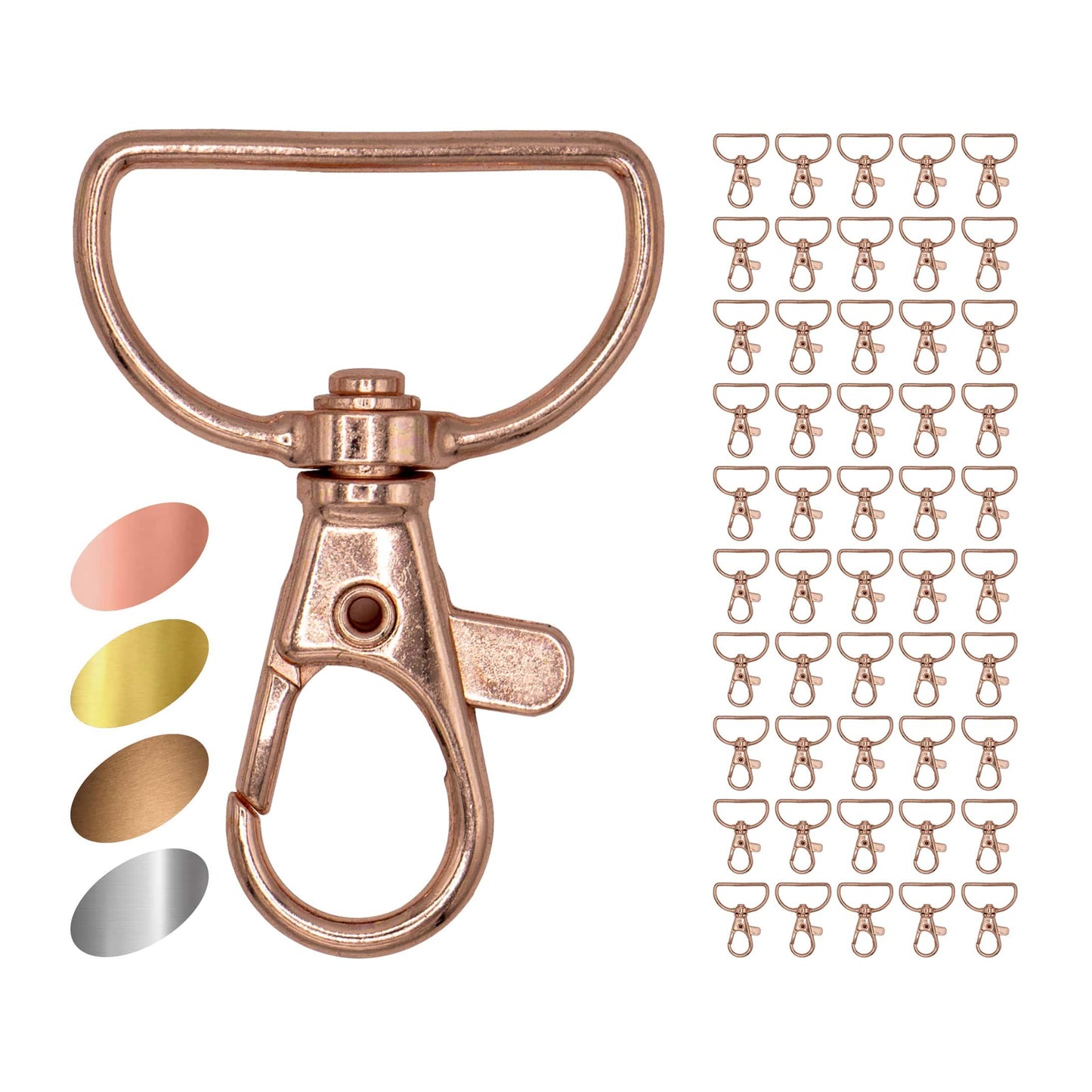 EkoDeko 25er Pack Schlüsselanhänger Karabiner Makramee Zubehör - EkoDeko.de