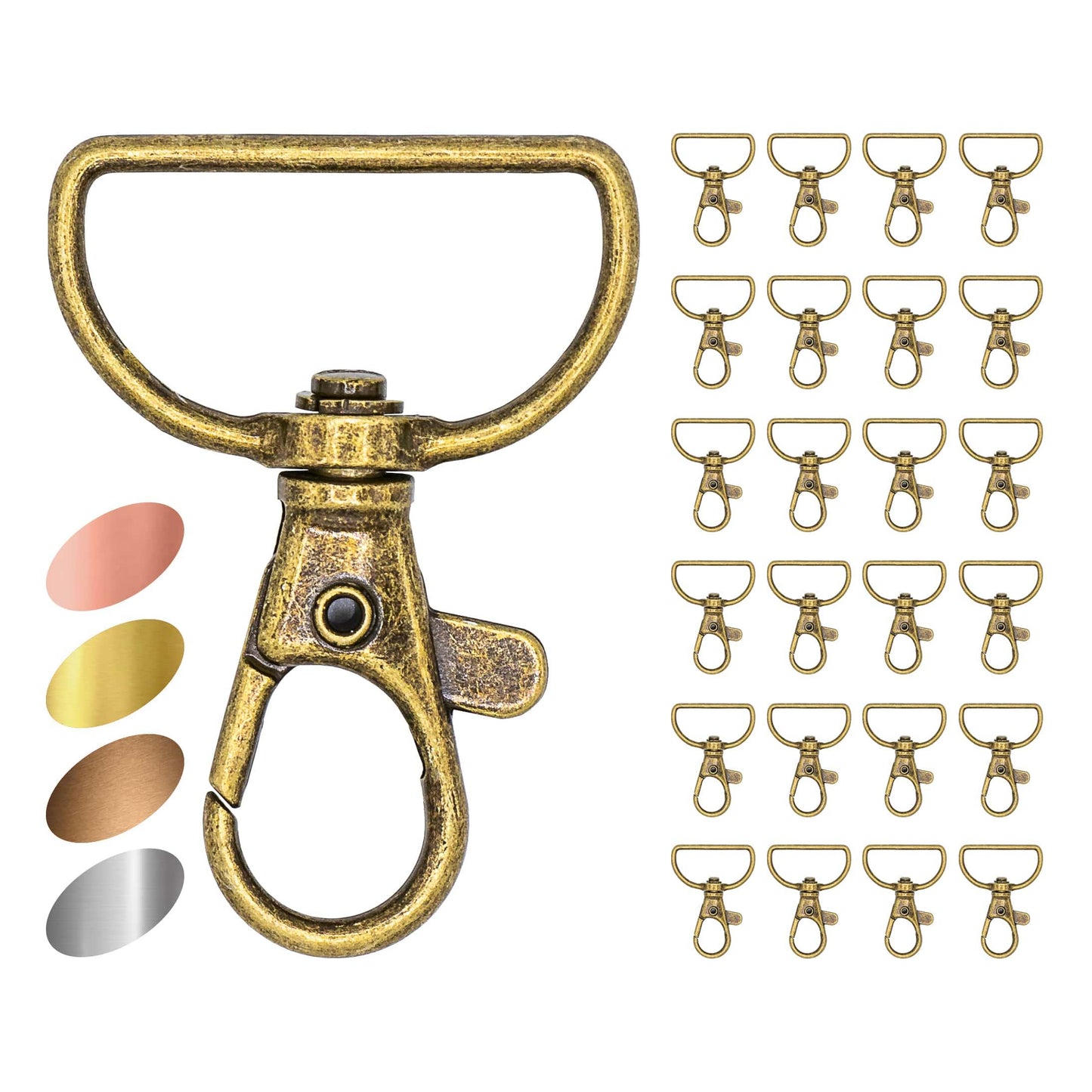 EkoDeko 25er Pack Schlüsselanhänger Karabiner Makramee Zubehör - EkoDeko.de