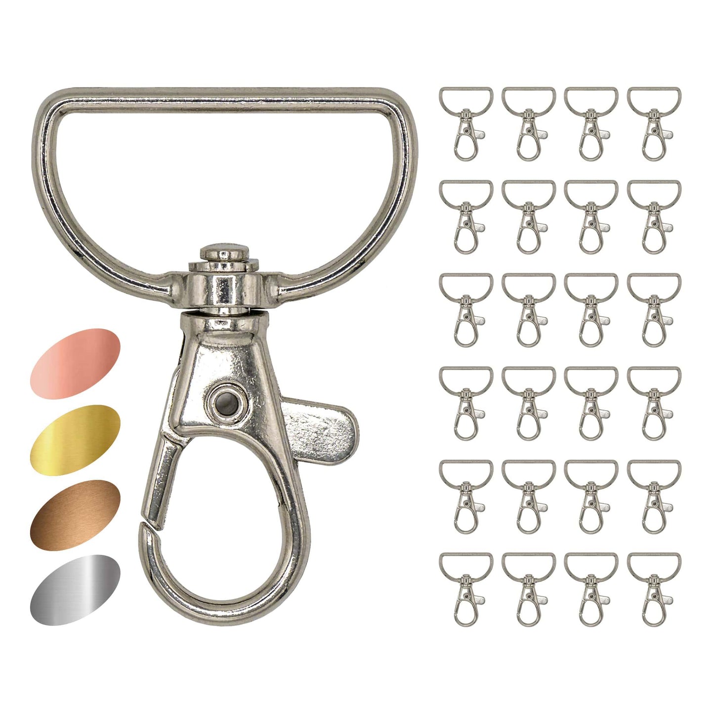 EkoDeko 25er Pack Schlüsselanhänger Karabiner Makramee Zubehör - EkoDeko.de