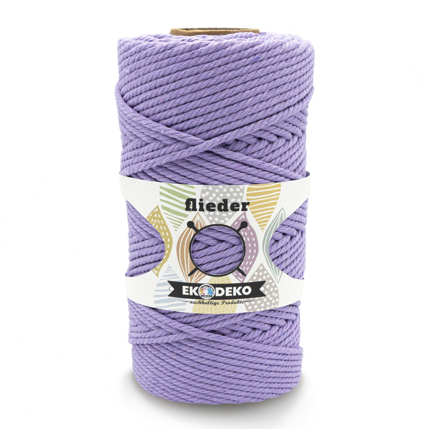 Makramee Garn 4mm x 100m Flieder - EkoDeko.de