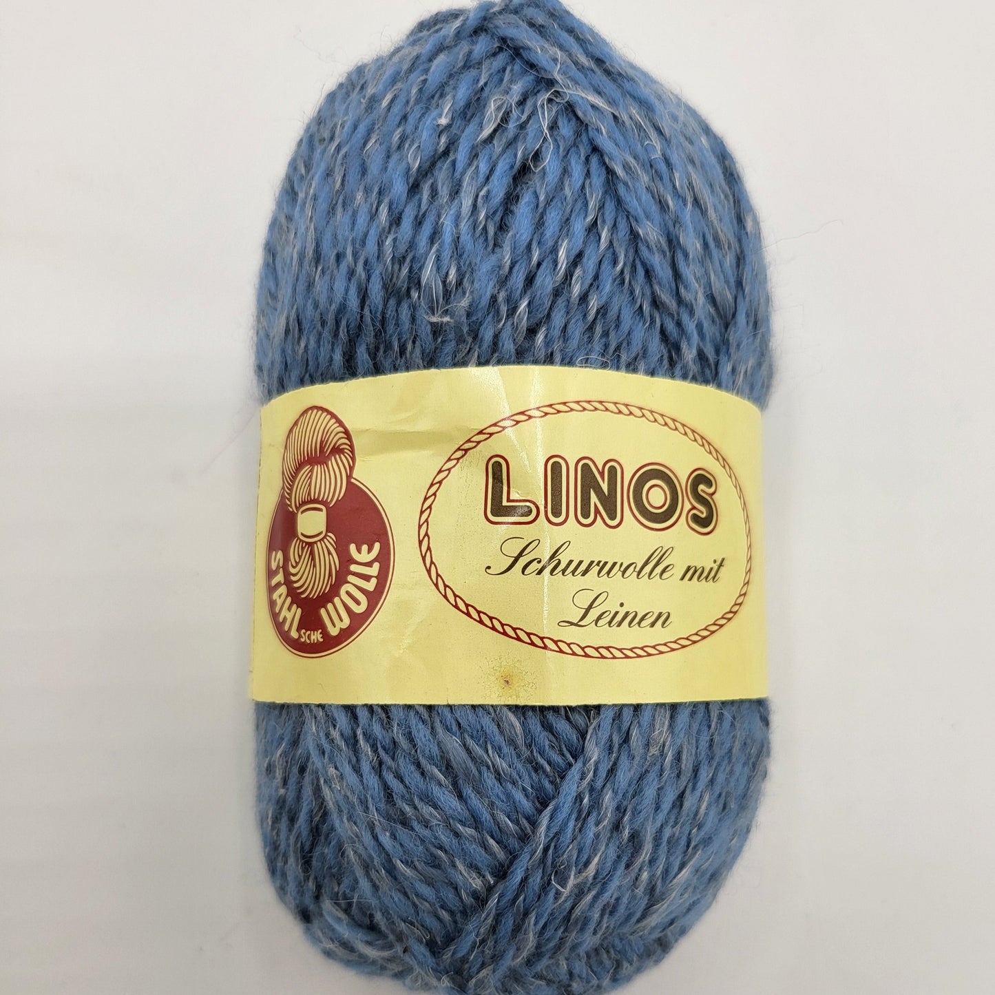 Stahl Wolle LINOS Schurwolle mit Leinen 50g ca 125m
