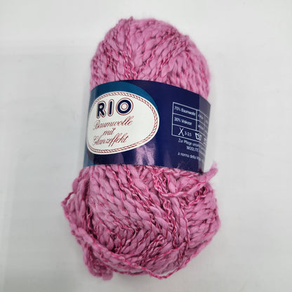 Stahl Wolle RIO 50g Baumwolle mit glanzeffekt